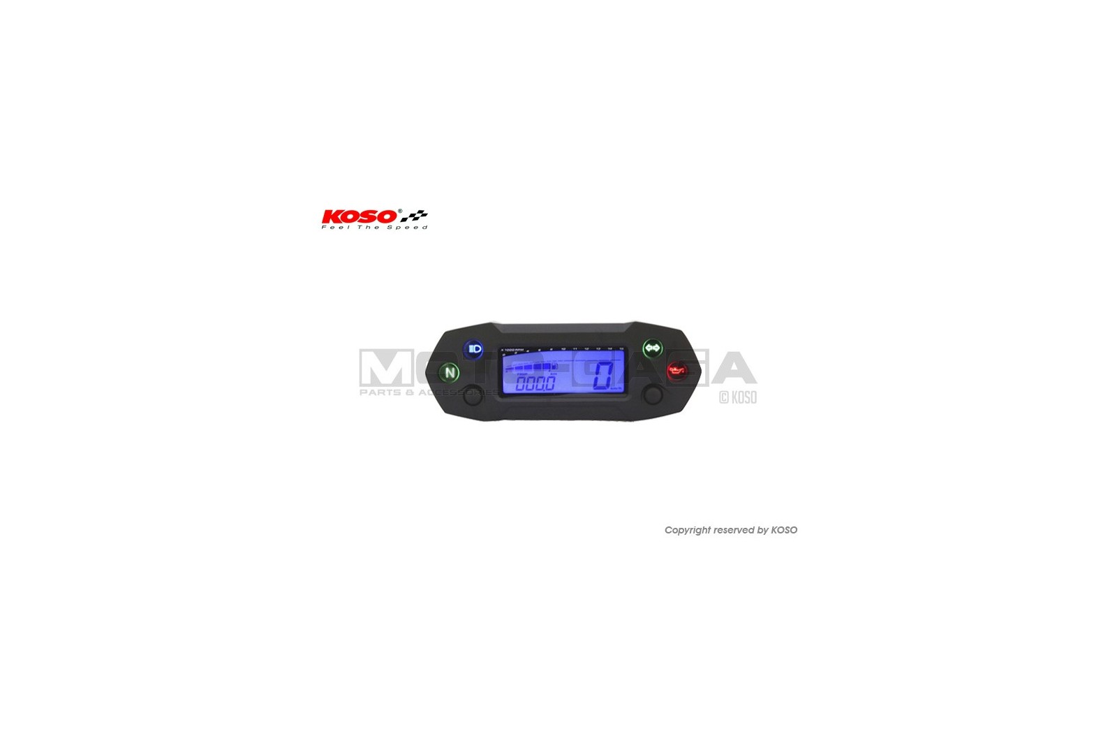 Koso DB01R Universal Speedometer Gauge